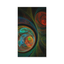 Hergeboorte Blauw Abstract Kunst Visitekaartje