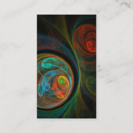 Hergeboorte Blauw Abstract Kunst Visitekaartje
