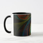 Hergeboorte Blauwe Abstracte koffie Mok (Links)