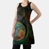 Hergeboorte Blue Abstract Art Apron Schort (Insitu)