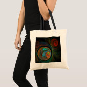 Hergeboorte Blue Abstract Art Canvas tas (Voorkant (product))