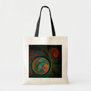 Hergeboorte Blue Abstract Art Canvas tas
