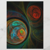 Hergeboorte Blue Abstract Art Flyer (Voorkant)