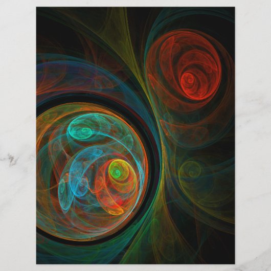 Hergeboorte Blue Abstract Art Flyer (Voorkant)