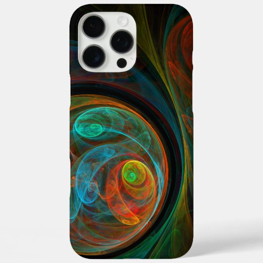 Hergeboorte Blue Abstract Art iPhone 6 Hoesje (Achterkant)