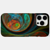 Hergeboorte Blue Abstract Art iPhone 6 Hoesje (Achterkant (horizontaal))