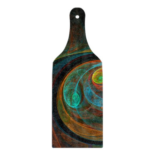 Hergeboorte Blue Abstract Art Paddle Snijplank (Voorkant)