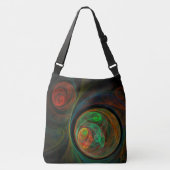 Hergeboorte Green Abstract Art Cross Body Crossbody Tas (Voorkant)