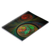 Hergeboorte Green Abstract Art Notitieboek (Linkerzijde)