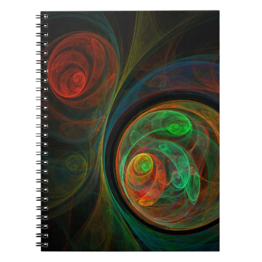 Hergeboorte Green Abstract Art Notitieboek (Voorkant)