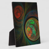 Hergeboorte Green Abstract Art Plaque Fotoplaat (Zijkant)
