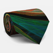 Hergeboorte Green Abstract Art Stropdas (Opgerold)