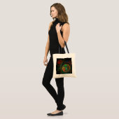 Hergeboorte Groene Abstracte Kunst Canvas tas (Voorkant (model))