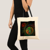 Hergeboorte Groene Abstracte Kunst Canvas tas (Voorkant (product))