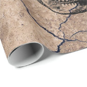 Hergeboorte - Skulls Blossomt uit stof Cadeaupapier (Rol Hoek)