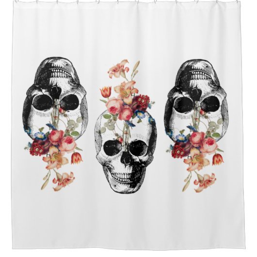 Hergeboorte - Slagbloei Douchegordijn (Voorkant)