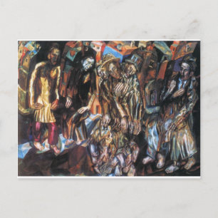 Hergeboorte van het volk door Pavel Filonov Briefkaart