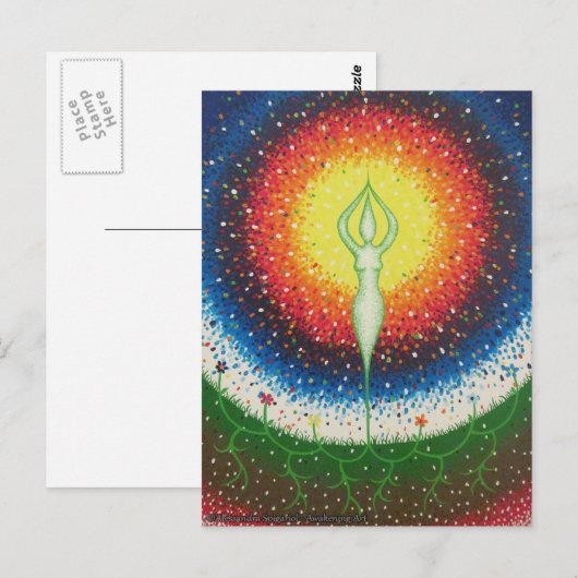 Hergeboorte van Sun Briefkaart (Voorkant / Achterkant)