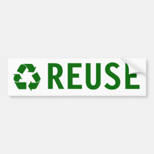 hergebruik bumpersticker