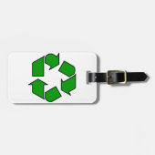 Hergebruik en Recyclen Bagagelabel (Voorkant horizontaal)