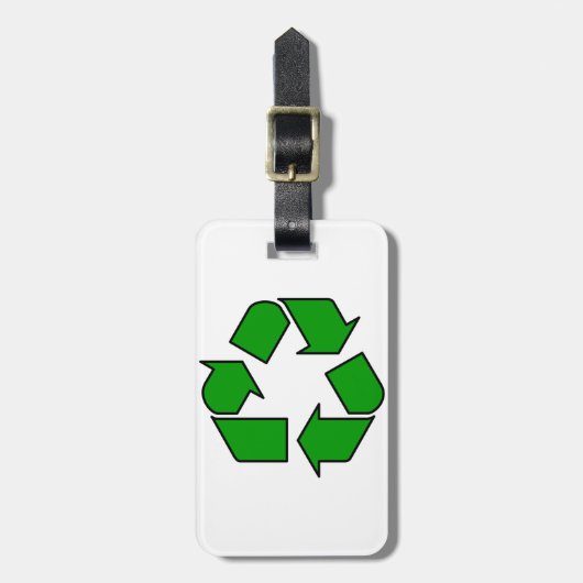 Hergebruik en Recyclen Bagagelabel (Voorkant verticaal)