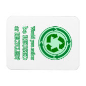 Hergebruik en Recyclen Magneet (Horizontaal)