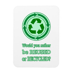 Hergebruik en Recyclen Magneet