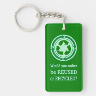 Hergebruik en Recyclen Sleutelhanger