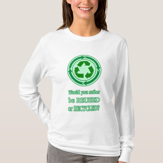 Hergebruik en Recyclen T-shirt (Voorkant)
