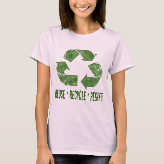 Hergebruik, Recyclen, Regift T-shirt (Voorkant)