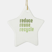 Hergebruik recyclen verminderen keramisch ornament (Rechts)