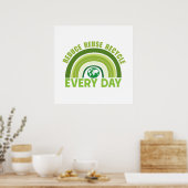 Hergebruik recyclen verminderen poster (Keuken)
