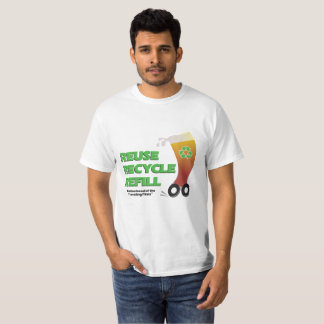Hergebruik, Recyclen, Vouw Mannen T-Shirt opnieuw