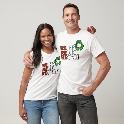 Hergebruik Reduce Recyclen t-shirt (Unisex)