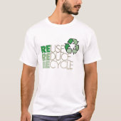 Hergebruik Reduce Recyclen T-shirt (Voorkant)