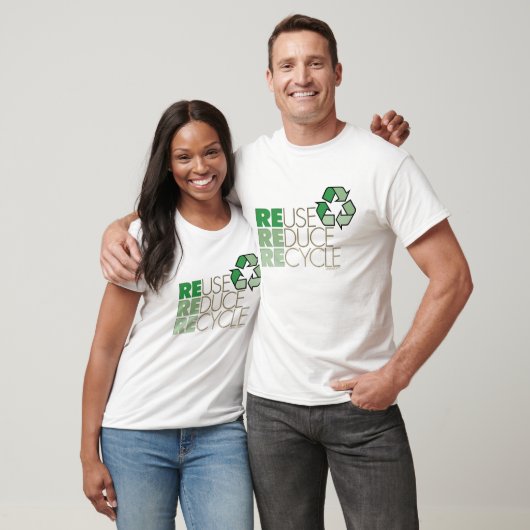 Hergebruik Reduce Recyclen T-shirt (Unisex)