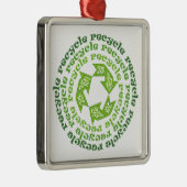 Hergebruik symbool  aangepaste versiering metalen ornament (Rechts)