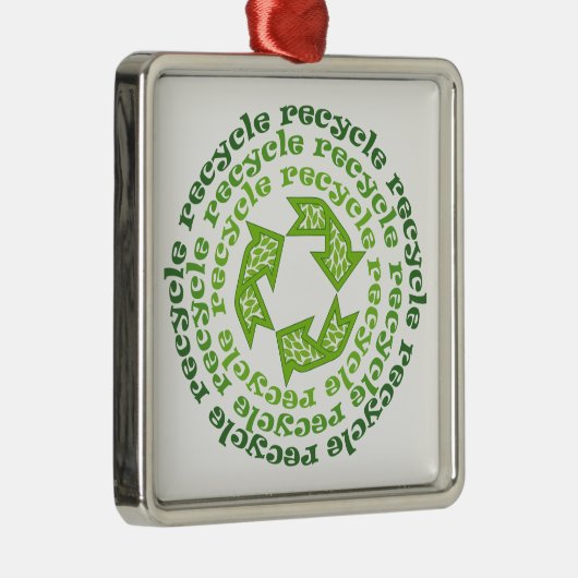 Hergebruik symbool  aangepaste versiering metalen ornament (Rechts)