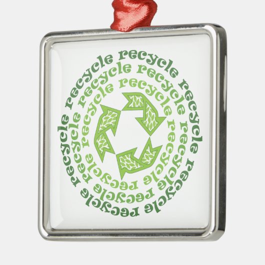 Hergebruik symbool  aangepaste versiering metalen ornament (Links)