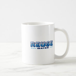 Hergebruik van water, milieubewustzijn, milieubesc koffiemok