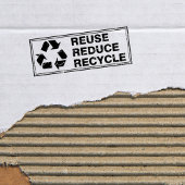 Hergebruik, Verkleining, Recyclen, Rubberstempel