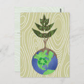 Hergebruik Verlaag Recyclen Briefkaart (Voorkant / Achterkant)