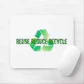 Hergebruik Verlaag Recyclen Muismat (Met muis)