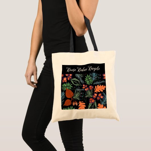 Hergebruik Verminder Recyclen canvas tas (Voorkant (product))