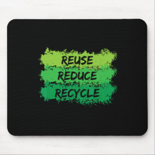 Hergebruik Verminder Recyclen Funny Ecological Ear Muismat