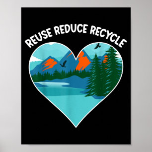 Hergebruik Verminderen Recyclen  Poster