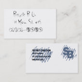 Hergebruikt en gerecycleerd contactkaartje (Voorkant / Achterkant)