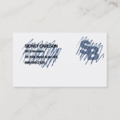 Hergebruikt en gerecycleerd contactkaartje (Achterkant)