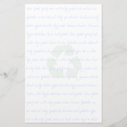 Hergebruikt gerecycleerd kantoorbenodigdheden briefpapier (Voorkant)