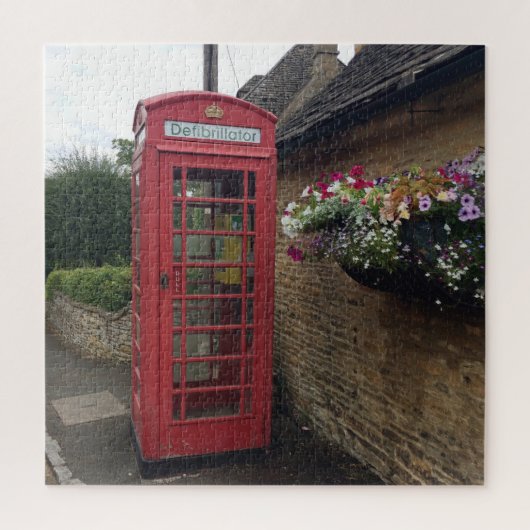 Hergebruikte telefooncel legpuzzel (Verticaal)